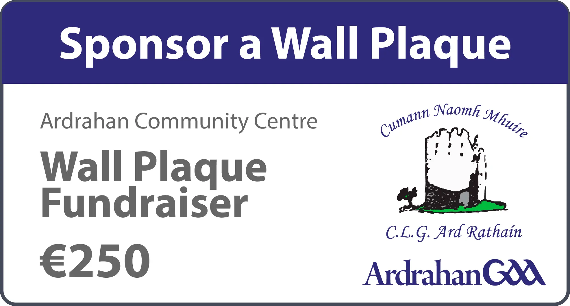 Ardrahan Community Centre - Wall Plaque Fundraiser